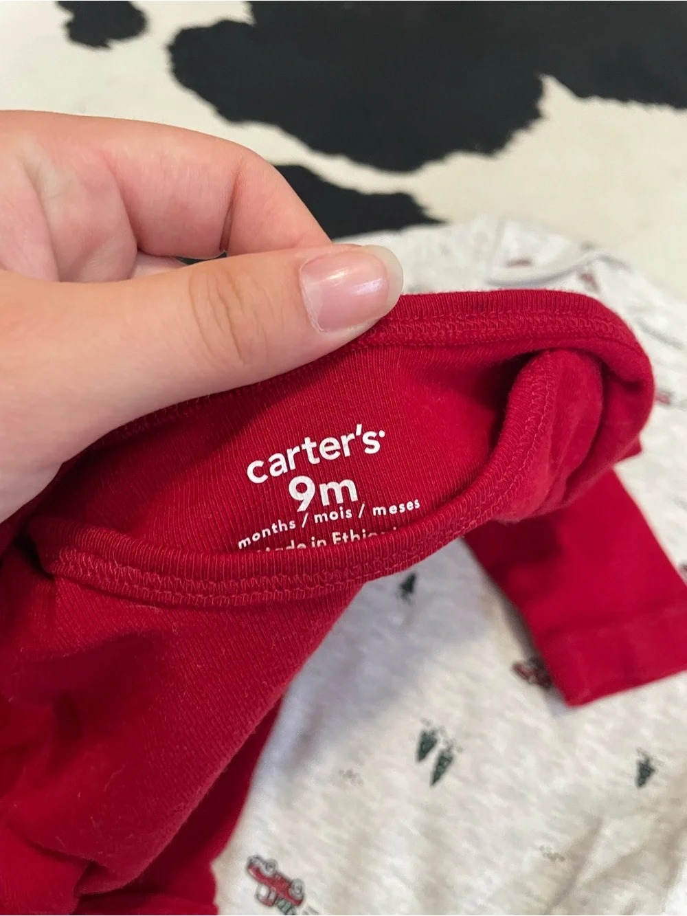 2/$12 Carter's Red Holiday Truck 3-Piece Baby Set